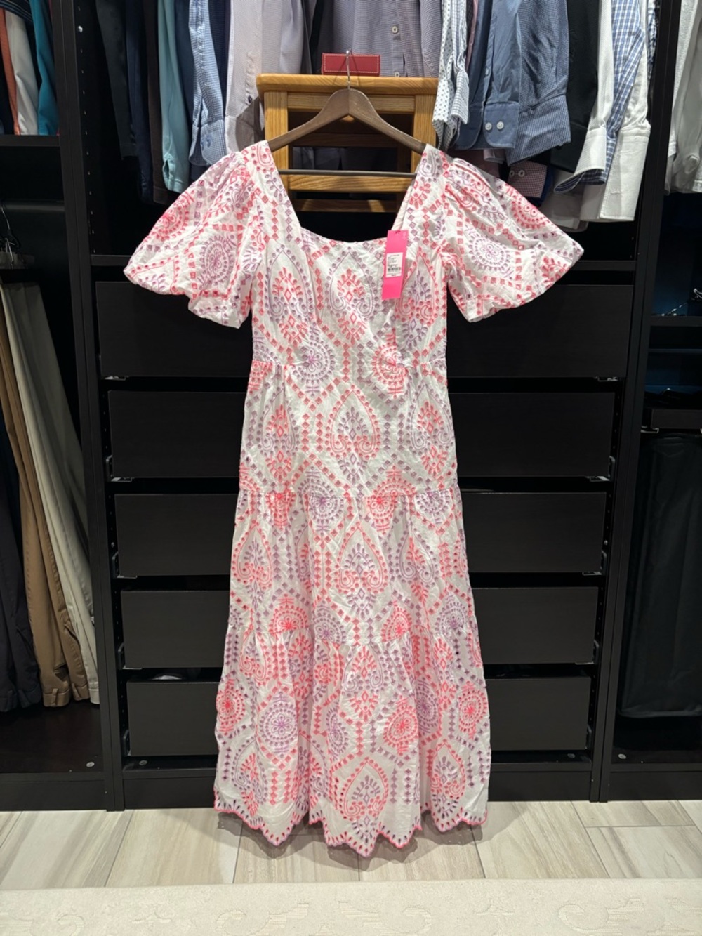 NWT Lilly Pulitzer Katalina Midi Dress Sunset Dreamer Eyelet size 0